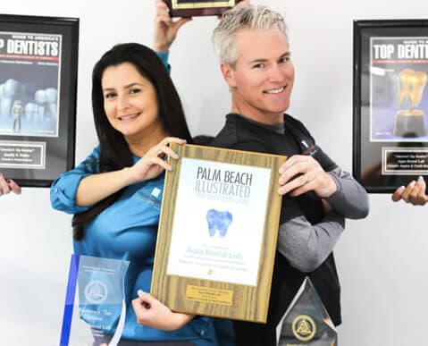 Dr. Casey and Dr. Jamily at Aqua Dental Loft in Boca Raton